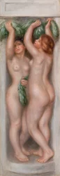 Caryatids (Cariatides); also called Two Bathers (Decorative Panel)